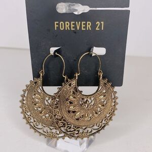 NEW…Antic gold earrings OS (one size) from Forever21